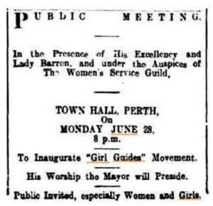 Announcement, West Australian June 16, 1915